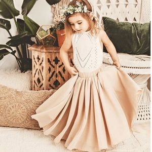 NWT Toddler Champagne Maxi Skirt 3t